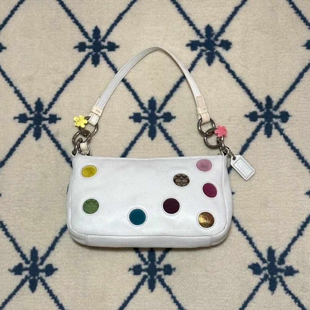 Coach Vintage Y2K Polka Dot Demi Mini Shoulder Bag Limited Edition 2004 3677